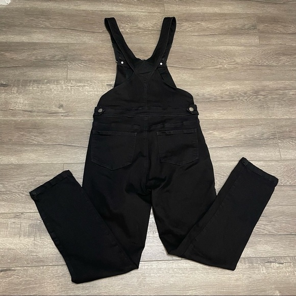 UNIVERSAL STANDARD Olivia Denim Overalls Black Stretch Sz 3XS (size 2 Small) - Picture 10 of 11